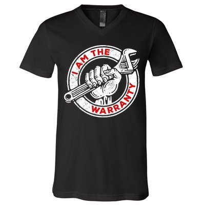 I Am The Warranty, Car Lover V-Neck T-Shirt
