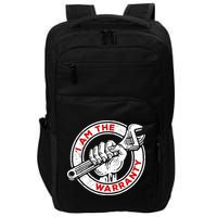 I Am The Warranty, Car Lover Impact Tech Backpack
