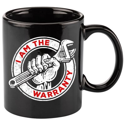 I Am The Warranty, Car Lover 11oz C Handle Ceramic Mug