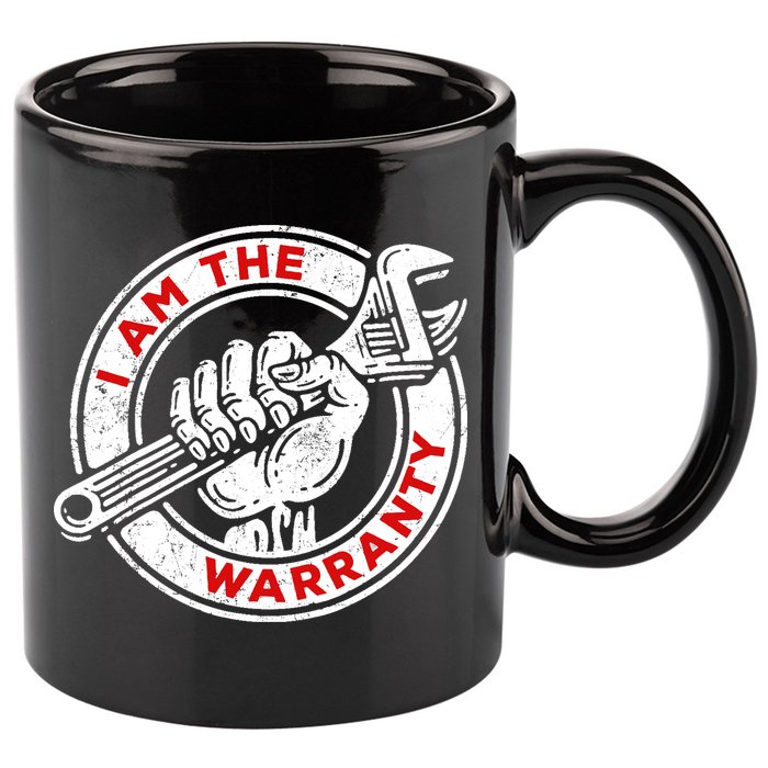 I Am The Warranty, Car Lover 11oz C Handle Ceramic Mug