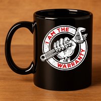I Am The Warranty, Car Lover 11oz C Handle Ceramic Mug