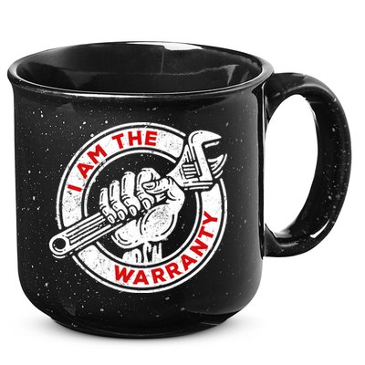 I Am The Warranty, Car Lover 15oz Campfire Ceramic Mug