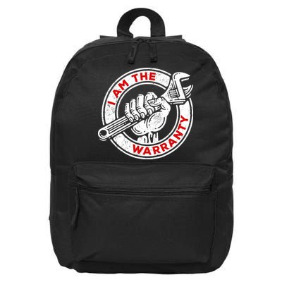 I Am The Warranty, Car Lover 16 in Basic Backpack