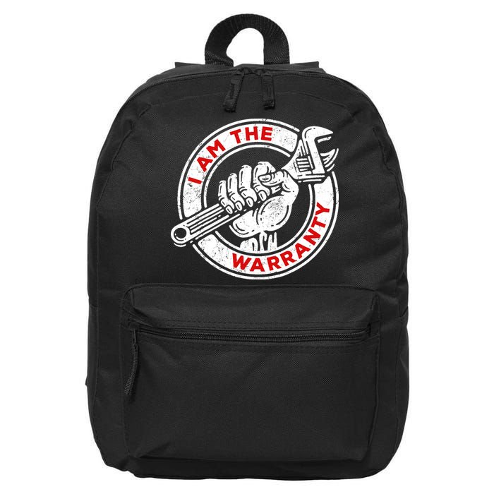 I Am The Warranty, Car Lover 16 in Basic Backpack