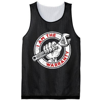 I Am The Warranty, Car Lover Mesh Reversible Basketball Jersey Tank