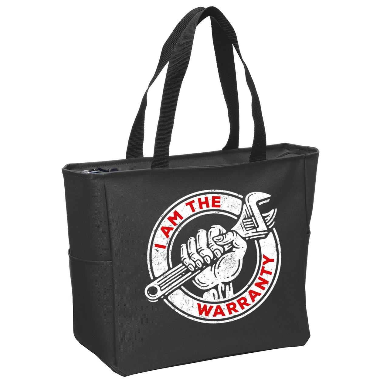 I Am The Warranty, Car Lover Zip Tote Bag