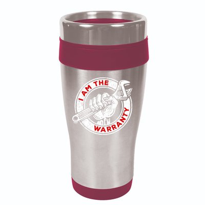 I Am The Warranty, Car Lover 16oz Travel Tumbler