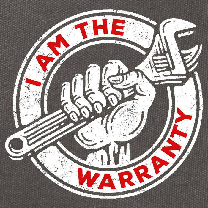 I Am The Warranty, Car Lover Cotton Canvas Backpack