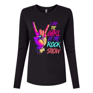 I Am The Girl At The R.O.C.K Show Retro Rock Music Womens Cotton Relaxed Long Sleeve T-Shirt