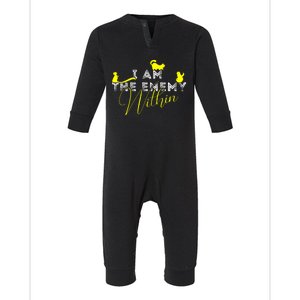 I Am The Enemy Within Kamala Harris 2024 Infant Fleece One Piece