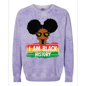 I Am The Strong African Queen  Black History Month Colorblast Crewneck Sweatshirt