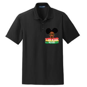 I Am The Strong African Queen  Black History Month Dry Zone Grid Polo