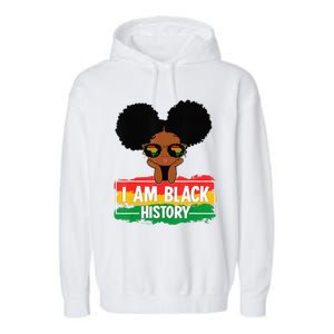 I Am The Strong African Queen  Black History Month Garment-Dyed Fleece Hoodie