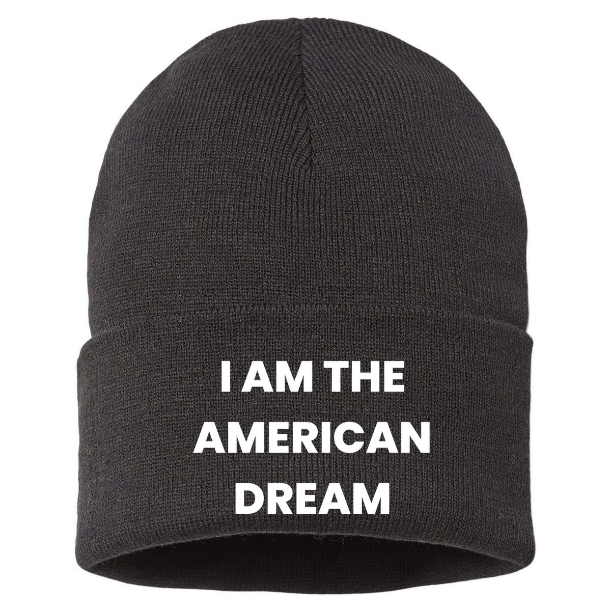 I Am The American Dream Sustainable Knit Beanie