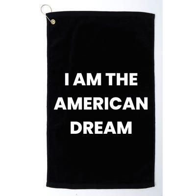 I Am The American Dream Golf Towel