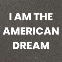 I Am The American Dream Cotton Canvas Backpack