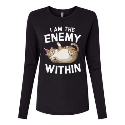 I Am The Enemy Within Womens Cotton Relaxed Long Sleeve T-Shirt