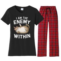 I Am The Enemy Within Women's Flannel Pajama Set