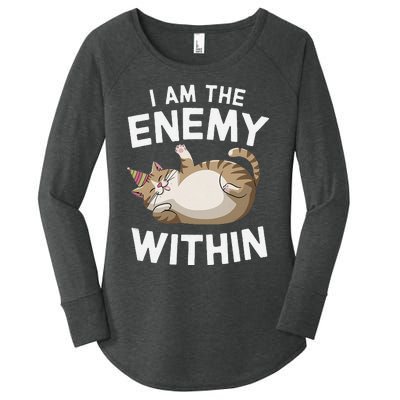 I Am The Enemy Within Women's Perfect Tri Tunic Long Sleeve Shirt