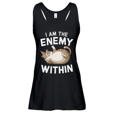 I Am The Enemy Within Ladies Essential Flowy Tank