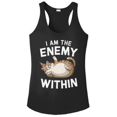 I Am The Enemy Within Ladies PosiCharge Competitor Racerback Tank