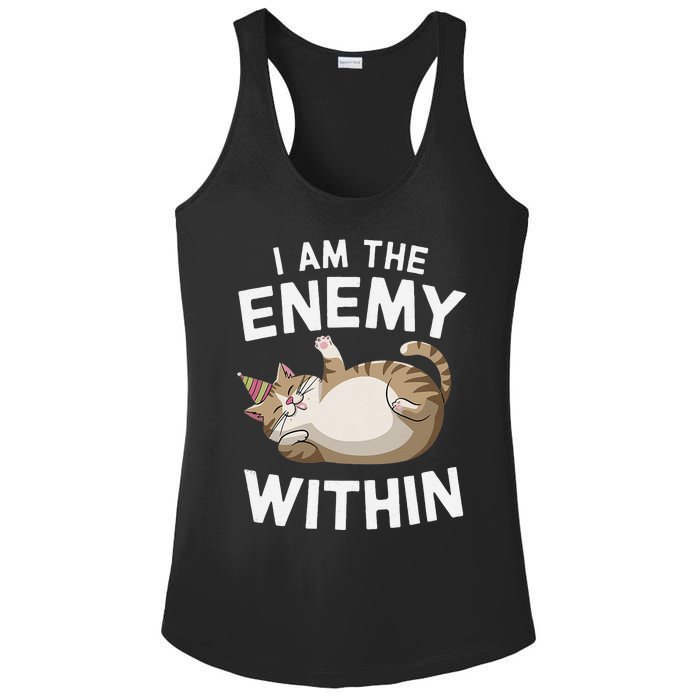 I Am The Enemy Within Ladies PosiCharge Competitor Racerback Tank