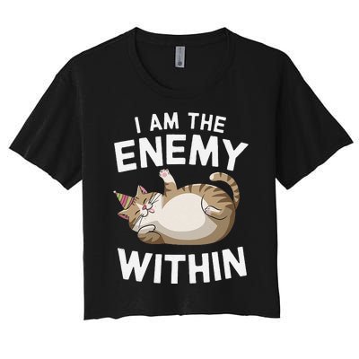 I Am The Enemy Within Women's Crop Top Tee