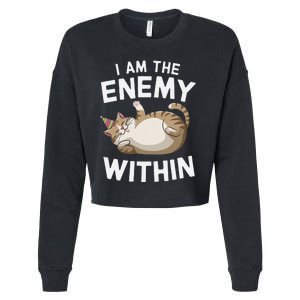 I Am The Enemy Within Cropped Pullover Crew