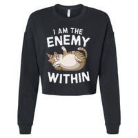 I Am The Enemy Within Cropped Pullover Crew