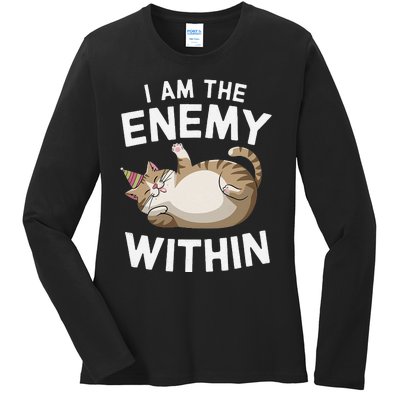 I Am The Enemy Within Ladies Long Sleeve Shirt