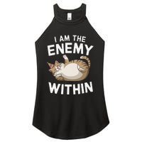 I Am The Enemy Within Women's Perfect Tri Rocker Tank