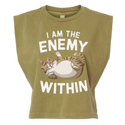 I Am The Enemy Within Garment-Dyed Women's Muscle Tee