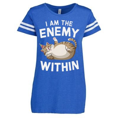 I Am The Enemy Within Enza Ladies Jersey Football T-Shirt