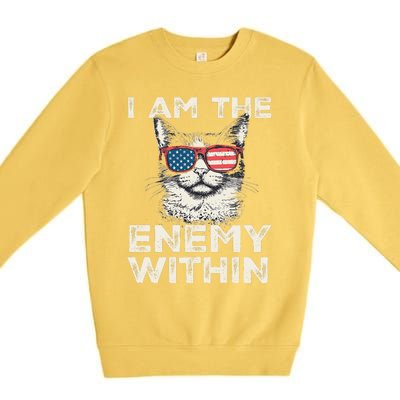 I Am The Enemy Within Kamala Harris 2024 Merch Premium Crewneck Sweatshirt