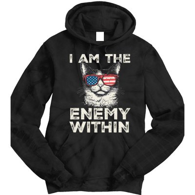 I Am The Enemy Within Kamala Harris 2024 Merch Tie Dye Hoodie