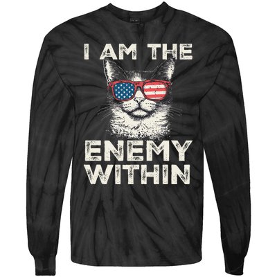 I Am The Enemy Within Kamala Harris 2024 Merch Tie-Dye Long Sleeve Shirt