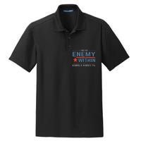 I Am The Enemy Within America Funny I Am The Enemy Within Dry Zone Grid Polo