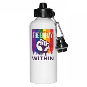 I Am The Enemy Within Lgbt Pride Gay Kamala Harris Merch Aluminum Water Bottle