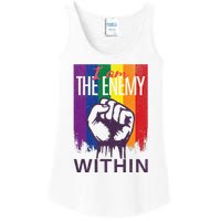 I Am The Enemy Within Lgbt Pride Gay Kamala Harris Merch Ladies Essential Tank