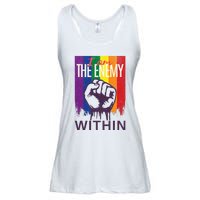 I Am The Enemy Within Lgbt Pride Gay Kamala Harris Merch Ladies Essential Flowy Tank