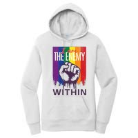 I Am The Enemy Within Lgbt Pride Gay Kamala Harris Merch Women's Pullover Hoodie