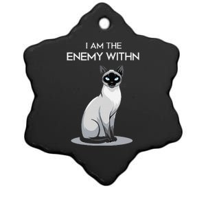 I Am The Enemy Within Ceramic Star Ornament