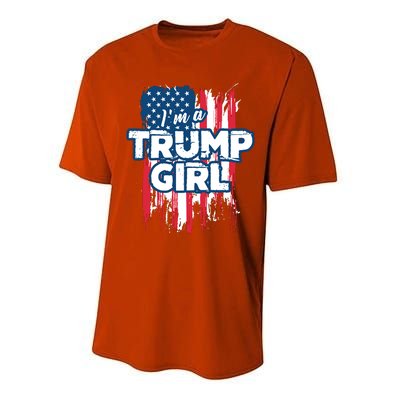 Im A Trump Girl Performance Sprint T-Shirt