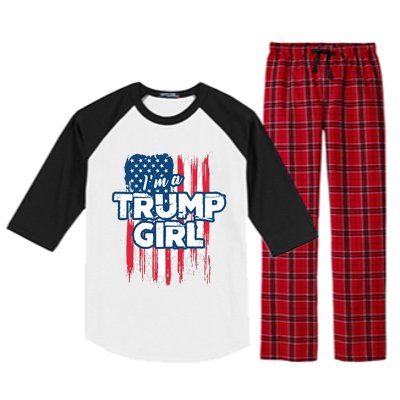 Im A Trump Girl Raglan Sleeve Pajama Set