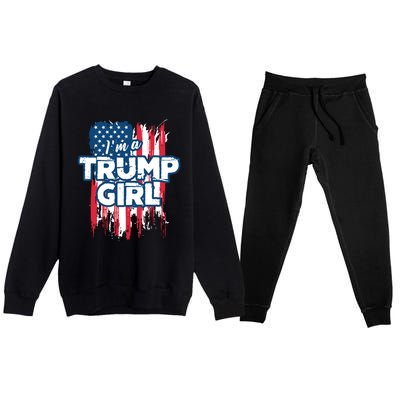 Im A Trump Girl Premium Crewneck Sweatsuit Set