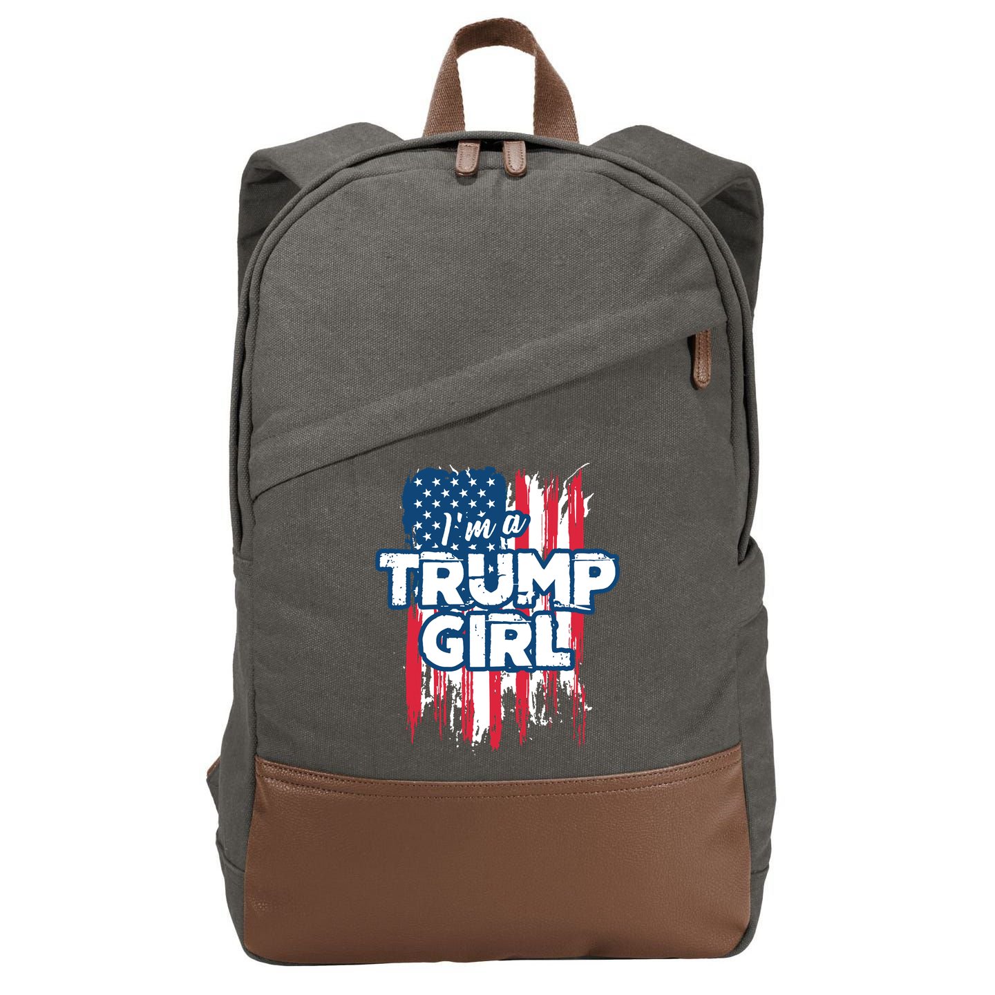 Im A Trump Girl Cotton Canvas Backpack