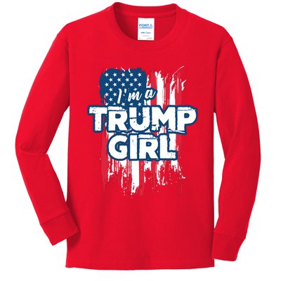 Im A Trump Girl Kids Long Sleeve Shirt