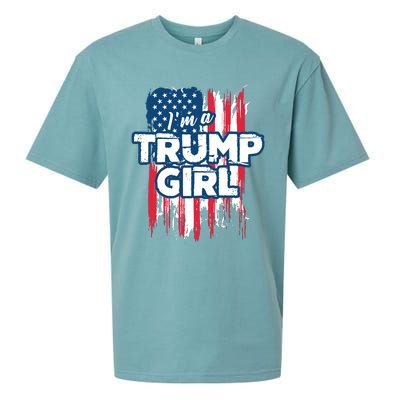 Im A Trump Girl Sueded Cloud Jersey T-Shirt