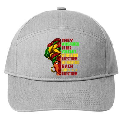 I Am The Storm Juneteenth Black History Month 7-Panel Snapback Hat