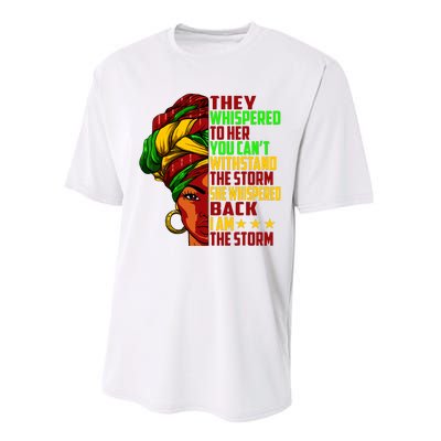 I Am The Storm Juneteenth Black History Month Performance Sprint T-Shirt